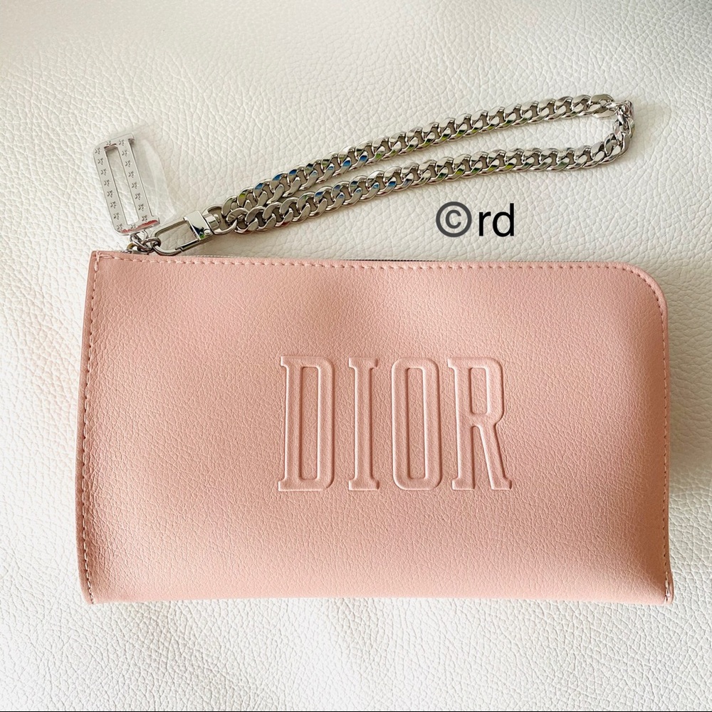 Dior Pink Chain Vegan Leather DIY Wristlet - Picture 2 of 12